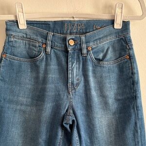 Escada Sport Straight-Leg Blue Denim Jeans